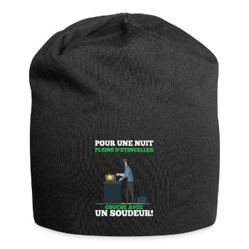 Soudeur shirt • Couche avec Soudeur Cadeau - Bonnet en jersey - noir - Devant