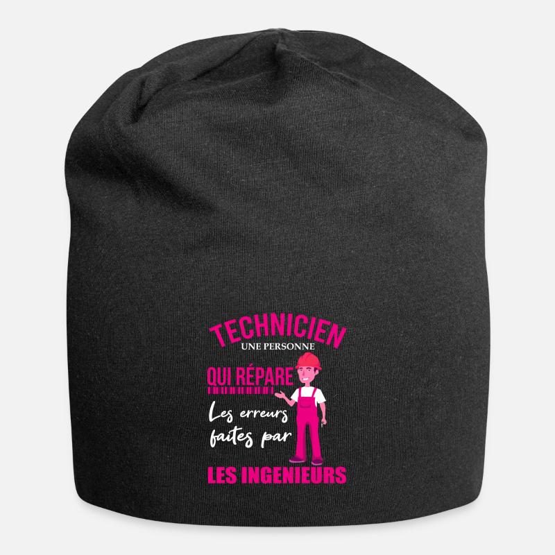 Technicien shirt • Maintenance • Cadeau - Bonnet en jersey - noir