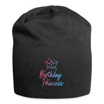 Birthday Princess - Jersey-Beanie - Schwarz - Vorne