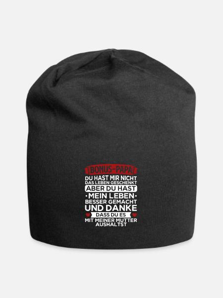 Bonus Papa - Jersey-Beanie - Schwarz