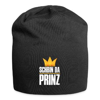 Schbin da Prinz - Jersey-Beanie - Schwarz - Vorne