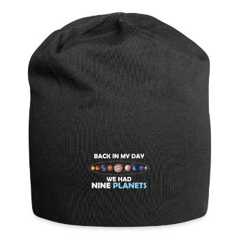Zu meiner Zeit hatten wir 9 Planeten - Jersey-Beanie - Schwarz - Vorne