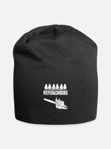 Kiefernchirurg Holzfäller Kettensäge - Jersey-Beanie - Schwarz