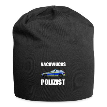 Nachwuchs Polizist Polizei Polizisten - Jersey-Beanie - Schwarz - Vorne