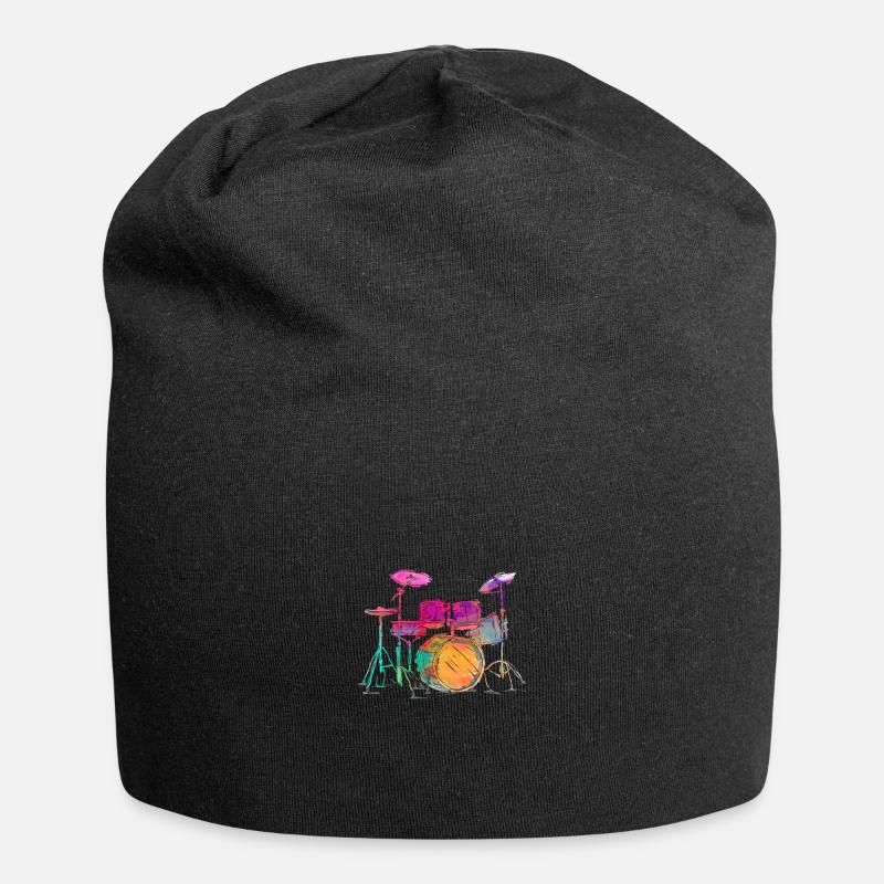 Drummer - Jersey-Beanie - Schwarz