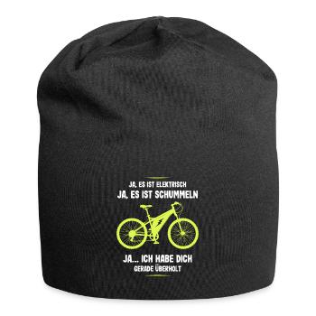 E-Bike Ich habe Dich Überholt Biker Fahrrad - Jersey-Beanie - Schwarz - Vorne