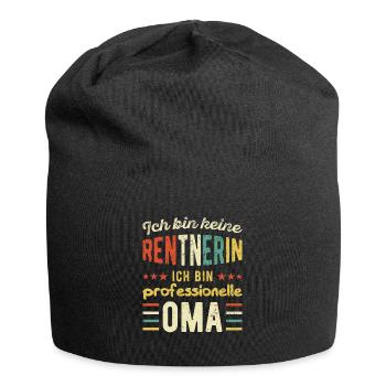 Keine Rentnerin Professionelle Oma Ruhestand Rente - Jersey-Beanie - Schwarz - Vorne