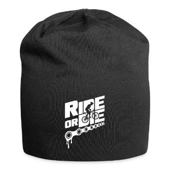 Ride or Die Mountainbiker Mountainbike Fahrrad MTB - Jersey-Beanie - Schwarz - Vorne
