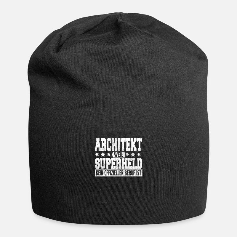 Architekt Weil Superheld Kein Offizieller Beruf - Jersey-Beanie - Schwarz