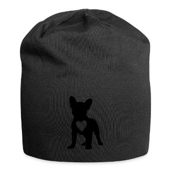 Amour Frenchie Dogs Heart French Bulldog Hu - Bonnet en jersey - noir - Devant