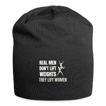 Les vrais hommes soulèvent les femmes | Danseur de ballet - Bonnet en jersey - noir - Devant