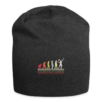 Tennisspieler Evolution Tennis Trainer Tenniscoach - Jersey-Beanie - Anthrazit - Vorne