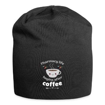 Pharmacist pharmacy student coffee lover - Jersey Beanie - black - Front