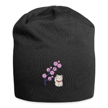 Sakura tree Japanese cherry blossom tree Japan - Jersey Beanie - black - Front