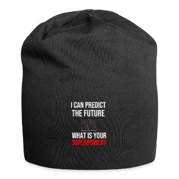 Data Scientist Geschenke | Big Data Data Science - Jersey-Beanie - Schwarz - Vorne