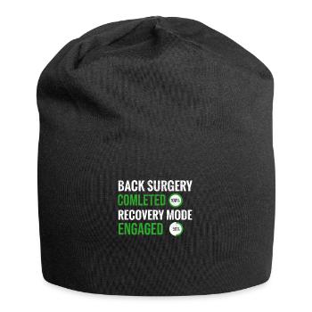Back Surgery Recovery Gift Spines Surgery - Jersey Beanie - black - Front