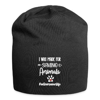 Vétérinaire vétérinaire médecin vétérinaire - Bonnet en jersey - noir - Devant