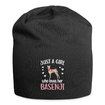Basenji Mädchen Basenji Liebhaberin Basenji Mama - Jersey-Beanie - Schwarz - Vorne