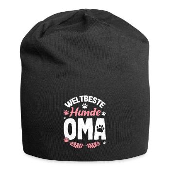 Großmutter Weltbeste Hunde Oma Omi Enkel Familie U - Jersey-Beanie - Schwarz - Vorne