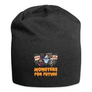 Monster for future climate activist Halloween - Jersey Beanie - black - Front