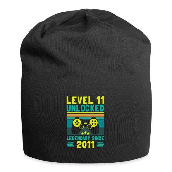 Niveau 11 Débloqué Légendaire depuis 2011 Gamer 11. - Bonnet en jersey - noir - Devant