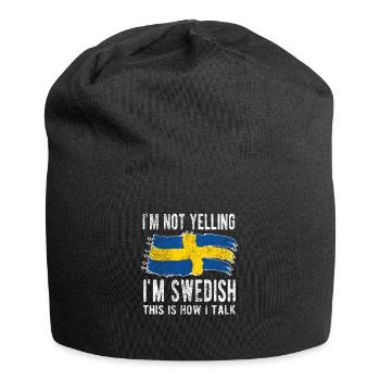 Suédois Suède Origine Drapeau suédois - Bonnet en jersey - noir - Devant