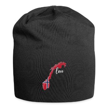 Norvège norvégienne Origine Drapeau norvégien - Bonnet en jersey - noir - Devant