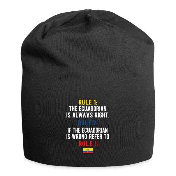 Équateur Équateur Racines équatoriennes - Bonnet en jersey - noir - Devant