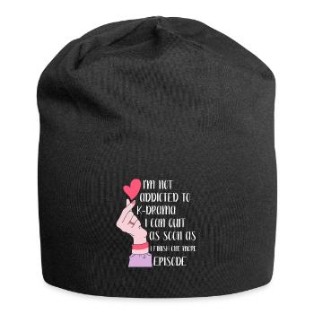 K-Drama Kdrama Korea Südkorea Seoul K-Drama - Jersey-Beanie - Schwarz - Vorne