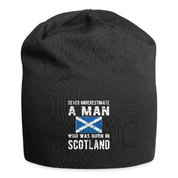 Fier Écossais Ecosse Drapeau écossais - Bonnet en jersey - noir - Devant
