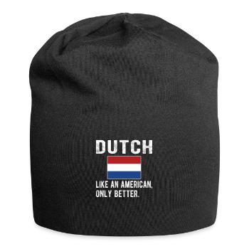 Dutch Netherlands Dutch origin - Jersey Beanie - black - Front