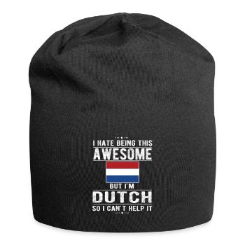 Dutch Netherlands Dutch origin - Jersey Beanie - black - Front