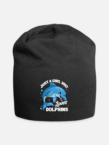 Delphine Delphin Delfin - Jersey-Beanie - Schwarz