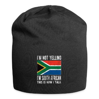 Afrique du Sud Drapeau Afrique du Sud Origine Afrique du Sud - Bonnet en jersey - noir - Devant