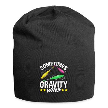 Jongleur parfois la gravité gagne la jonglerie - Bonnet en jersey - noir - Devant