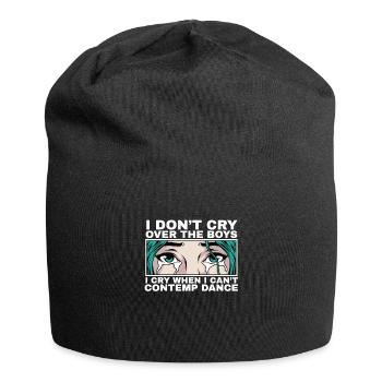 I cry when I can't dance Contemp - Jersey Beanie - black - Front