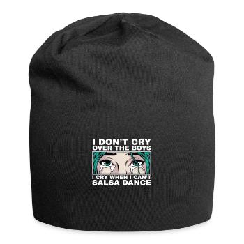 Je pleure quand je ne peux pas danser la salsa fille - Bonnet en jersey - noir - Devant