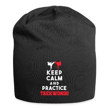 TKD Korean Martial Arts Tae Kwon - Jersey-Beanie - Schwarz - Vorne