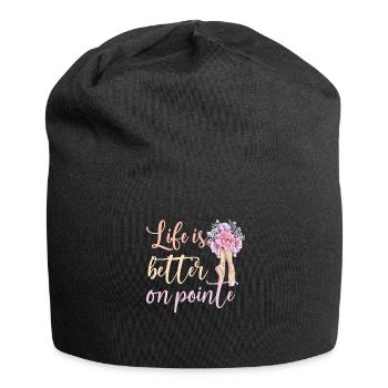 Balletttänzerin Ballerina Balletttanz Ballerina - Jersey-Beanie - Schwarz - Vorne