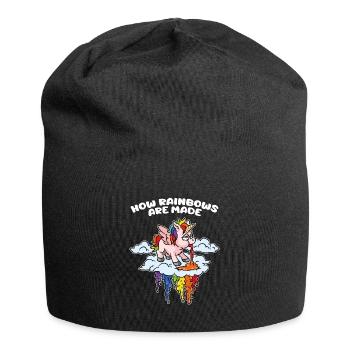 Die Ursprünge von Rainbows Vomit Unicorn Kotzen - Jersey-Beanie - Schwarz - Vorne