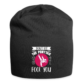 TKD Korean Martial Arts Tae Kwon - Jersey-Beanie - Schwarz - Vorne