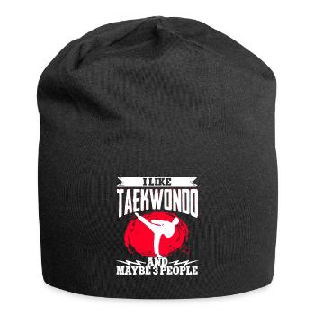 TKD Korean Martial Arts Tae Kwon - Jersey-Beanie - Schwarz - Vorne