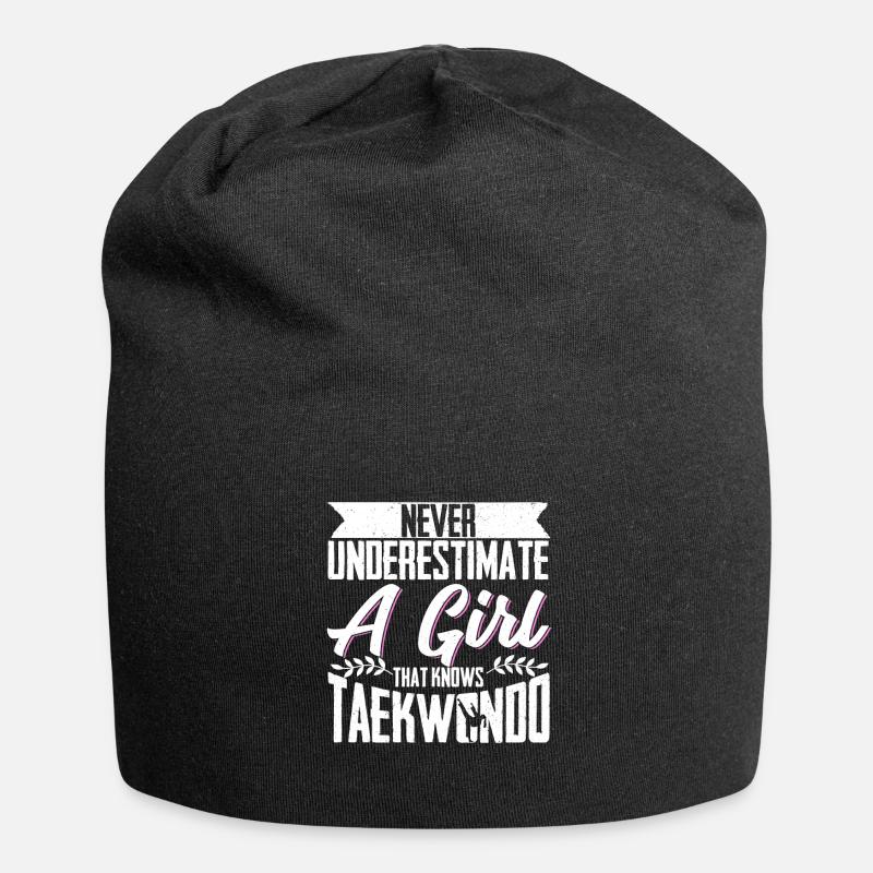 TKD Korean Martial Arts Tae Kwon - Jersey-Beanie - Schwarz