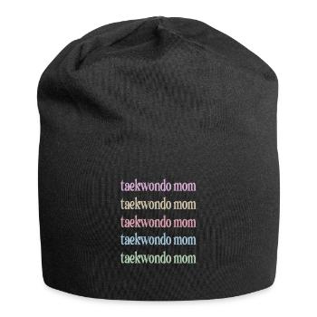 Taekwondo Maman Taekwondo Mère Taekwondo Fighter - Bonnet en jersey - noir - Devant