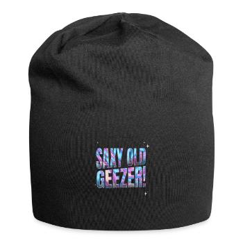 Sächsisches Altersgeschenk für ältere Männer - Jersey-Beanie - Schwarz - Vorne