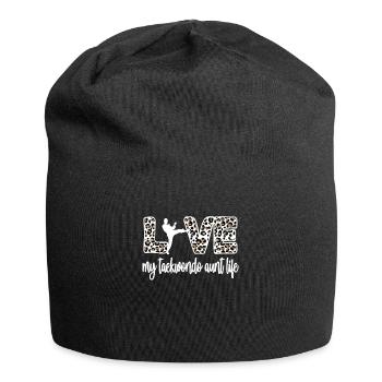 Fier Taekwondo Tante Taekwondo Tante Cadeau - Bonnet en jersey - noir - Devant