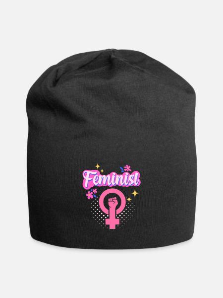 Feminist Womens Rights Female - Jersey-Beanie - Schwarz