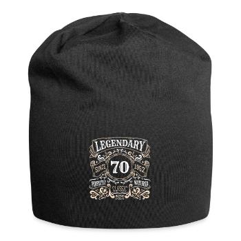 70 Jahre Legendary Since 1952 70. Geburtstag - Jersey-Beanie - Schwarz - Vorne