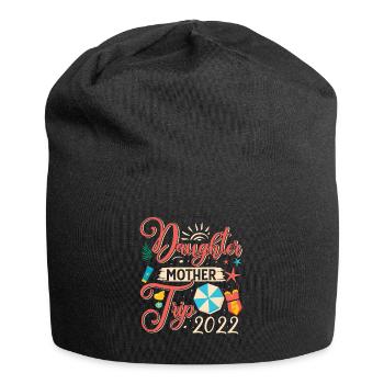 Daughter Mother Trip 2022 Summer Beach Gift - Jersey Beanie - black - Front