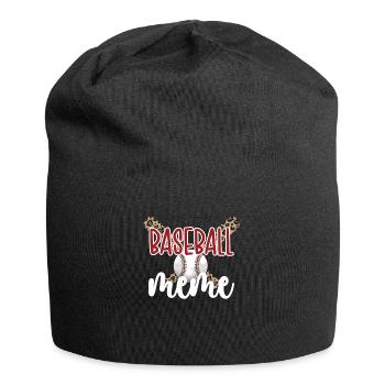 Meme Oma Eines Baseballspieler Baseball Meme - Jersey-Beanie - Schwarz - Vorne